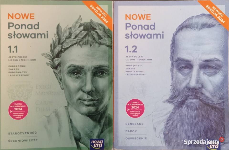 NOWE Ponad słowami 11 i 12 edycja 2024 kpl tradycyjny podręcznik Podręczniki