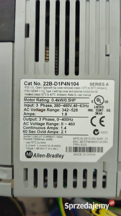 Falownik ALLENBRADLEY 04Kw