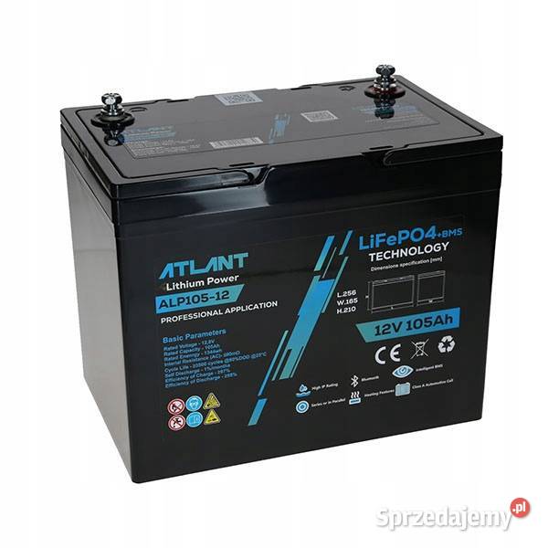 Akumulator ATLANT Lithium Power 12V 105Ah Jelcz-Laskowice sprzedam