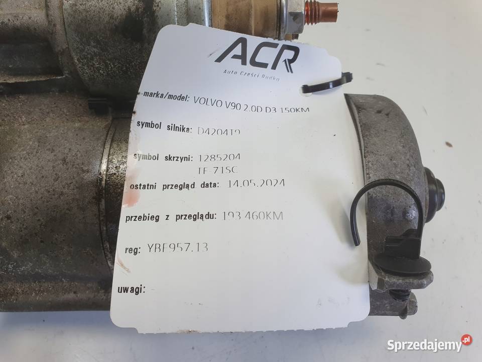ROZRUSZNIK Volvo V70 III V90 II 20 D3 D4 Rudka