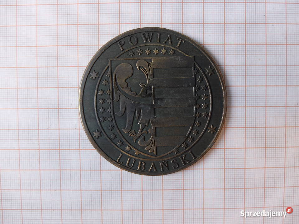Pamiątkowy medal 10 lat powiatu lubańskiego Kościan