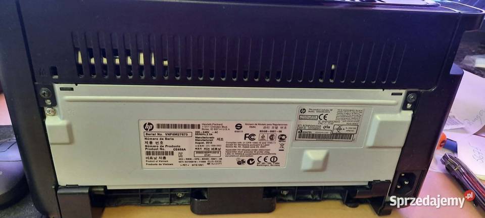 Drukarka jednofunkcyjna laserowa mono HP laserowa Poznań