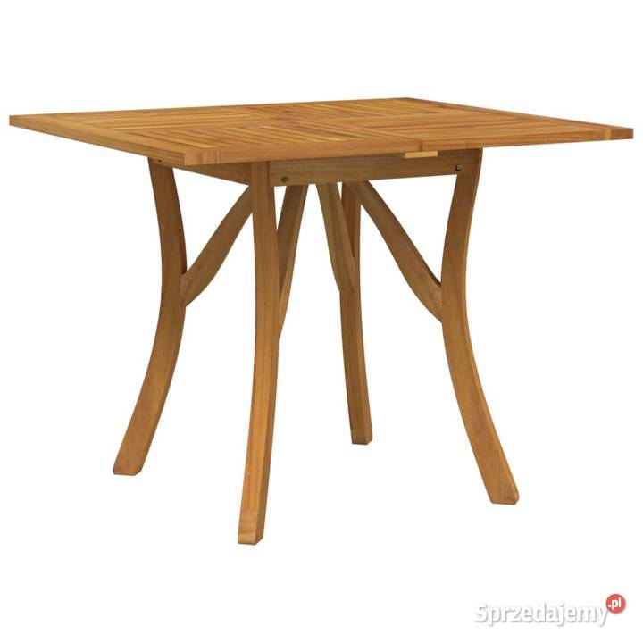 vidaXL Stół ogrodowy 85x85x75 lite drewno