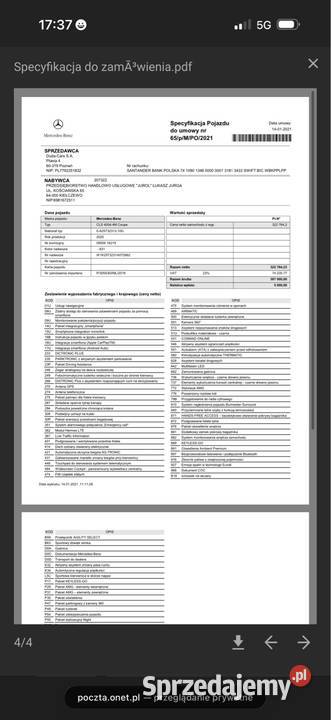 Mercedes CLS 400d 4Matic CLS Kościan sprzedam