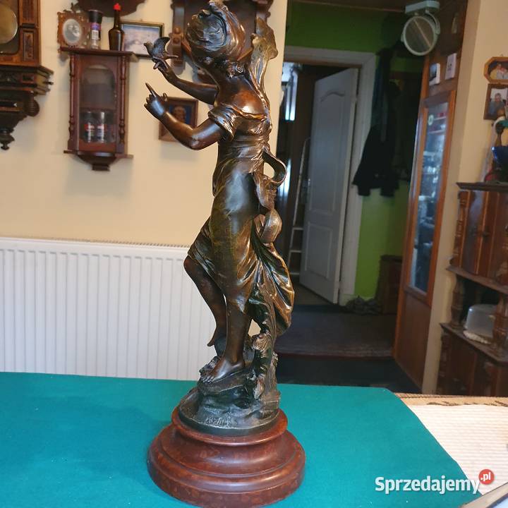 Starasygnowana rzeżba figura z cynkalustan Wrocław