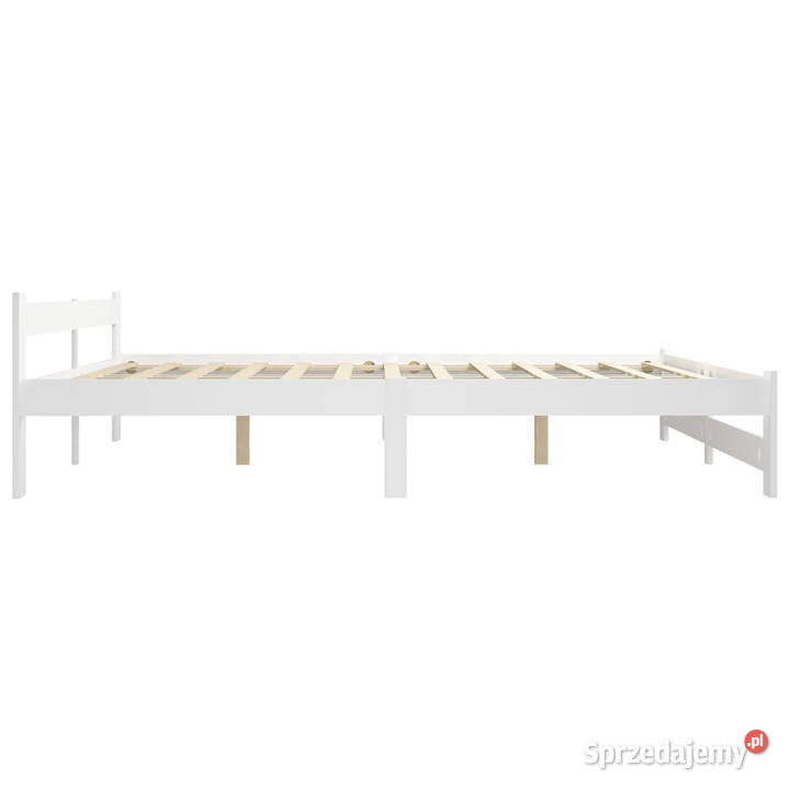 Rama łóżka biała lite drewno sosnowe 120 x 200 Warszawa