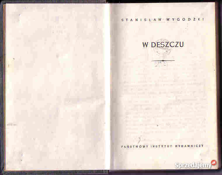 4602 W DESZCZU STANISŁAW WYGODZKI małopolskie