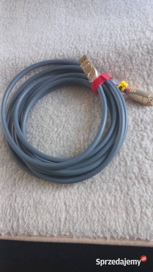 LINDY szary kabel USB z pozłacanymi wtyczkami Poznań