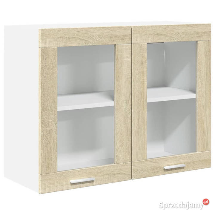 Szafka wisząca z szybą kolor dąb sonoma 80x31x60 Warszawa