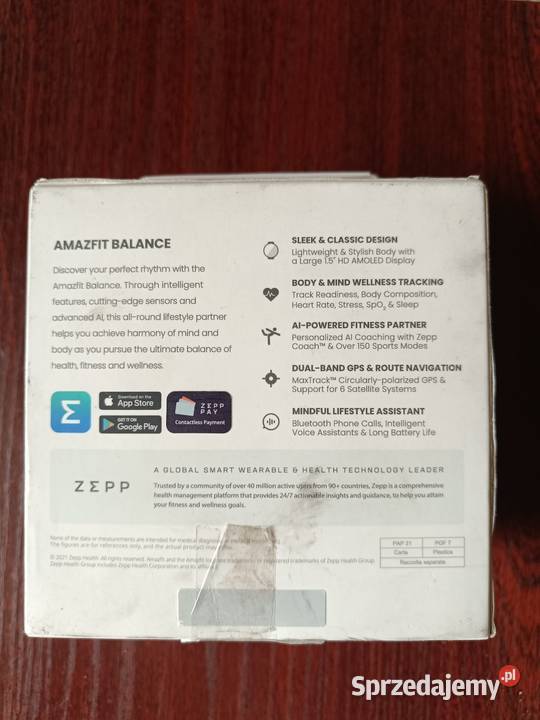 Amazfit Balance Zepp Brand Łódź