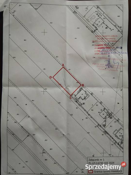 Działka budowlana 1100 m2 Lublin Marzanny 25 x