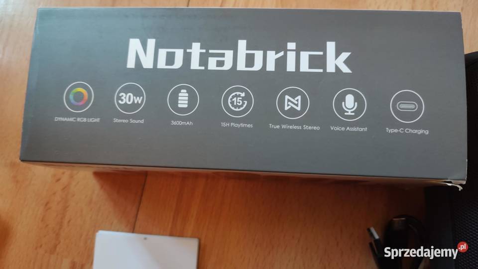 NOTABRICK Głośnik Bluetooth ze światłami wielkopolskie Książ Wielkopolski sprzedam
