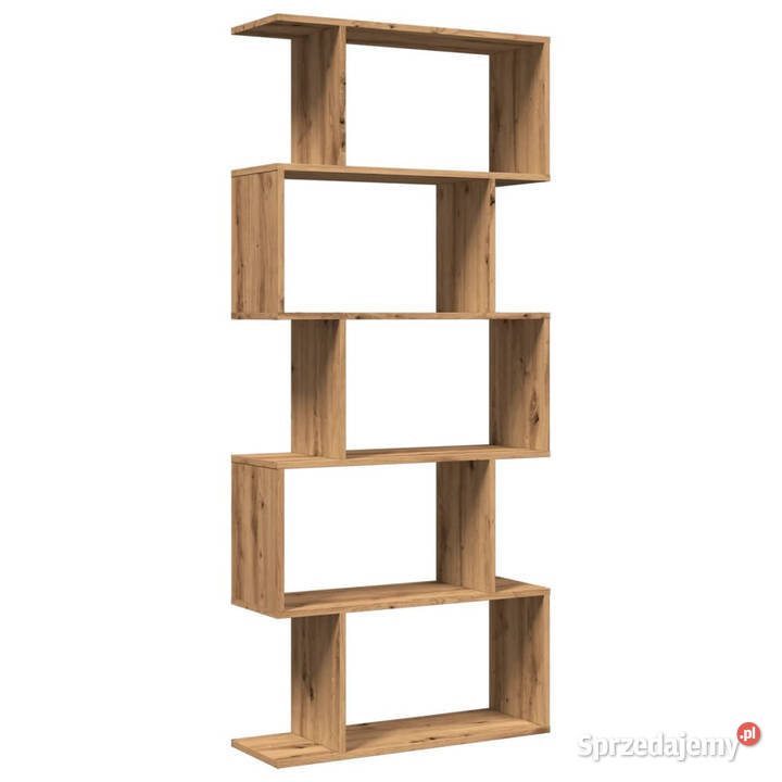 Regał przegroda 5 poziomów dąb artisan 70x24x161 Regały Warszawa