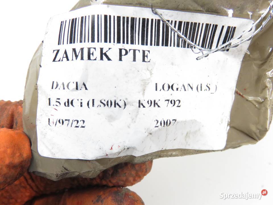 ZAMEK PRAWY TYLNY DACIA LOGAN Części samochodowe