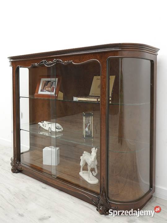 Zabytkowa witryna chippendale z lat 40tych Meble Jerka
