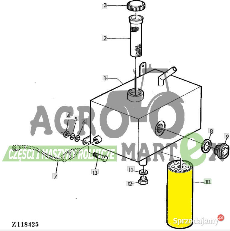 AZ36942 FILTR HYDR JD org