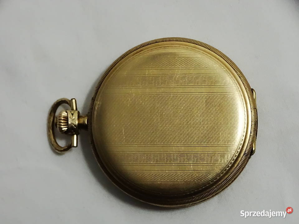 Zegarek kieszonkowy 1927 mechaniczny Gold Double Biłgoraj