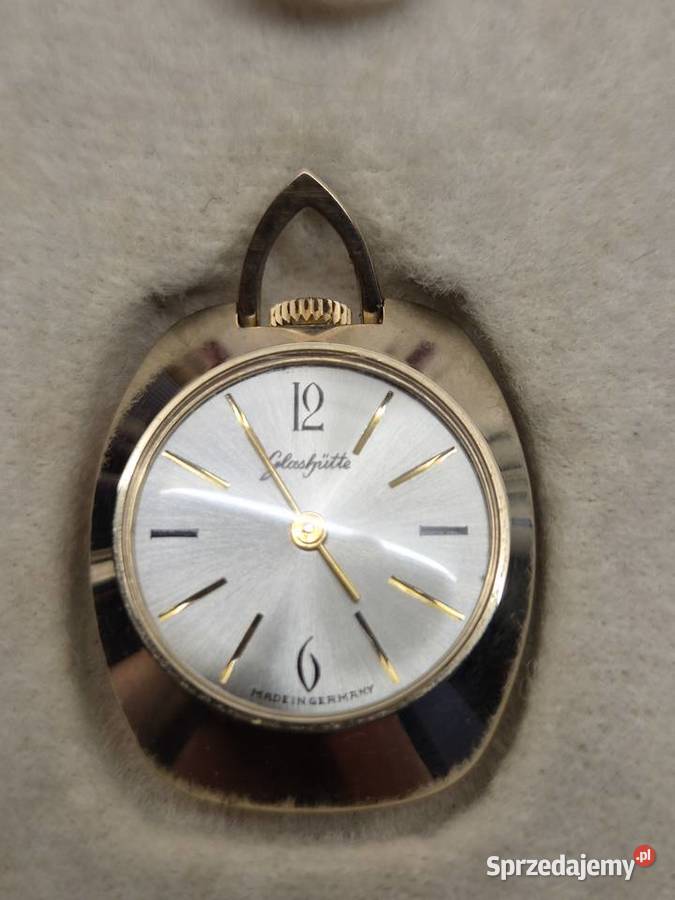 Rzadki unikalny zegarek naszyjnik Glashutte śląskie Chorzów