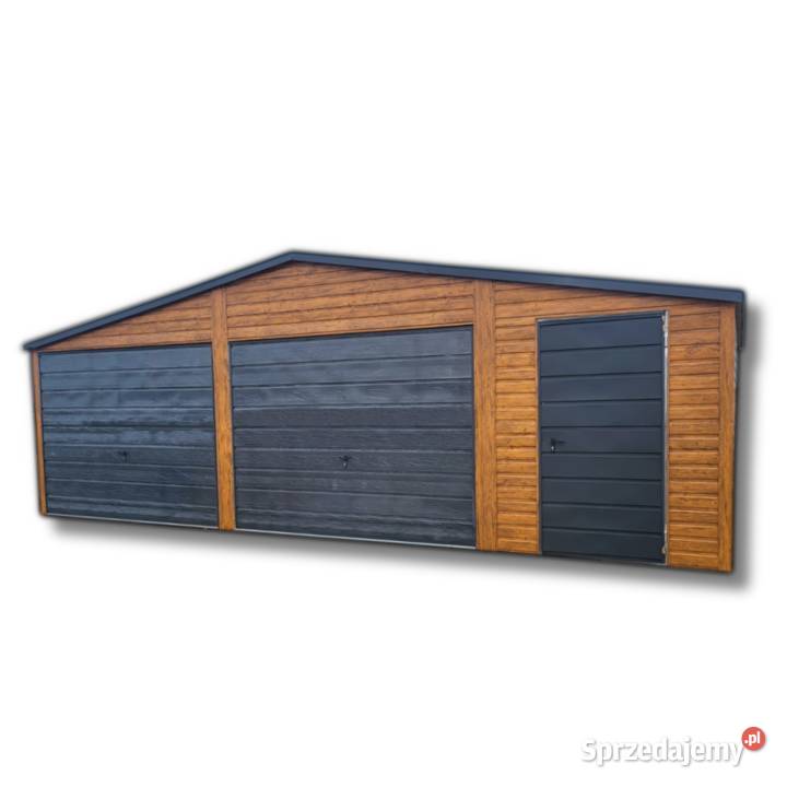 Garaż Blaszany 8x6 bramy uchylne dach dwuspadowy śląskie Zabrze