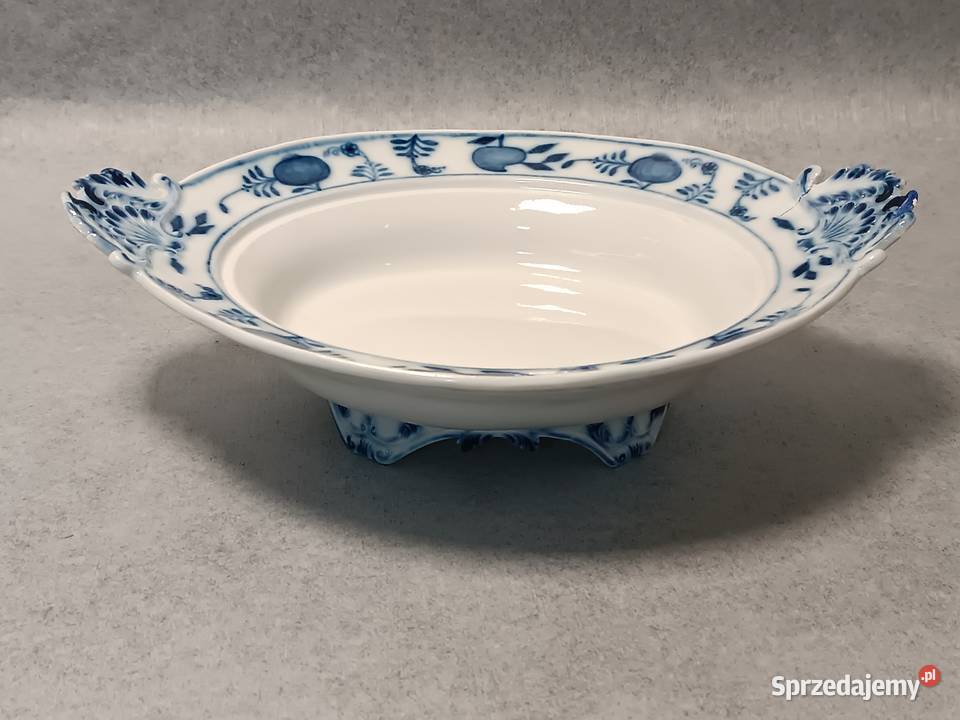 MEISSEN Kobaltowa Waza Terryna Wór Cebulowy Szczecin