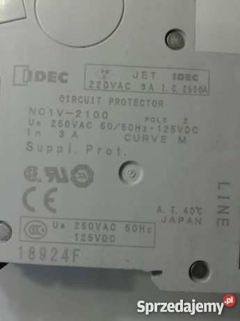 IDEC NC1V21 Circuit Protector 3A15A
