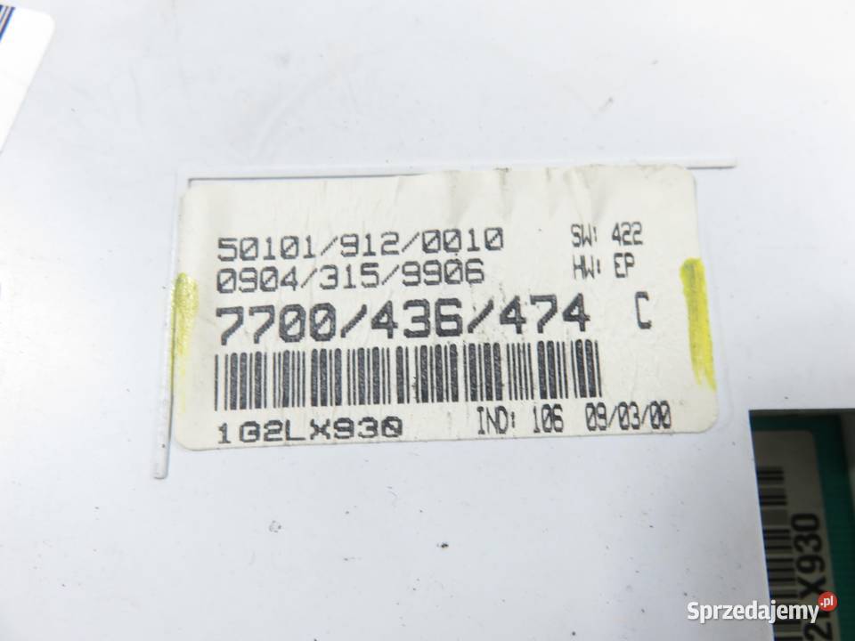 LICZNIK RENAULT KANGOO I 19 D 7700436474C