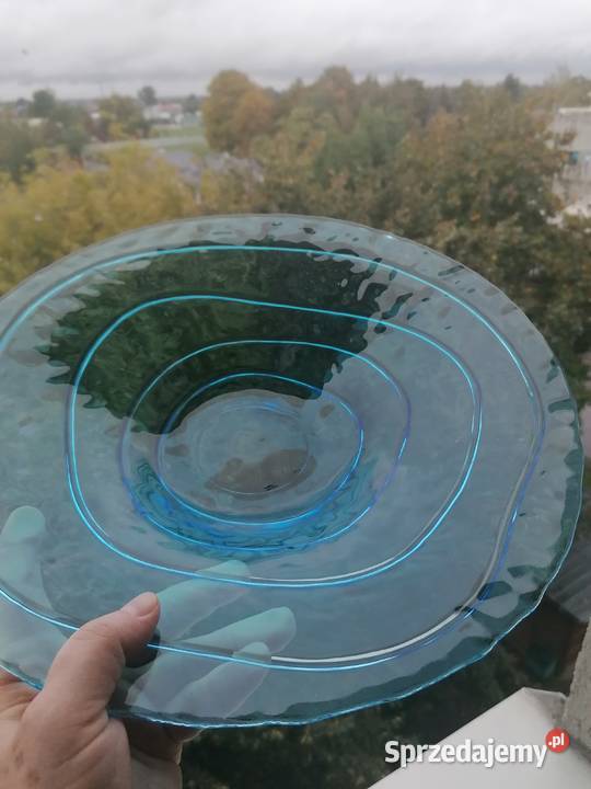 Misa patera z lazurowego szkła Mielec sprzedam