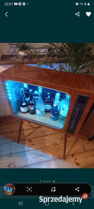 Barek retro tv led vintage fornir Gdańsk sprzedam