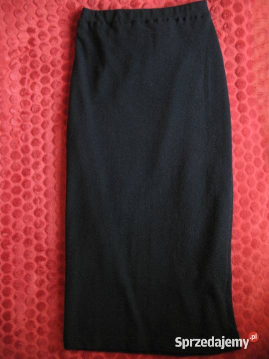 Spódnica Czarna wełna 40 L biodra 100 Maxi Siedlce