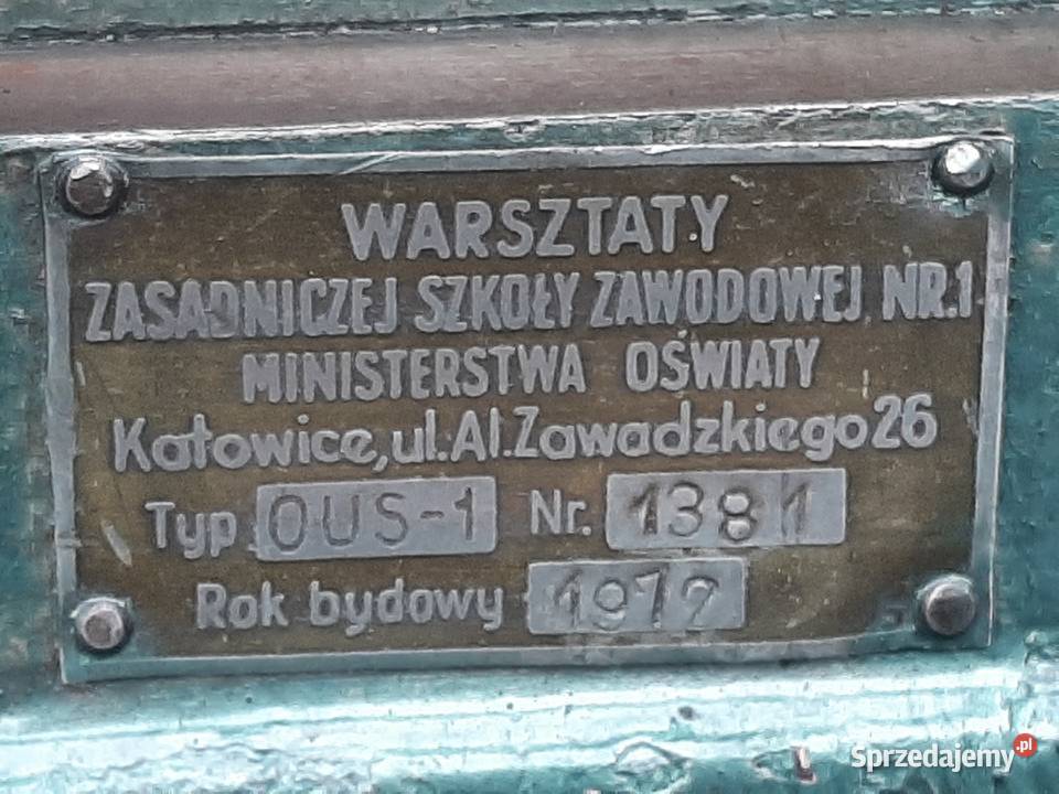 Tokarka OUS 1 OUS1 Warsztaty ZSZ Katowice Sosnowiec