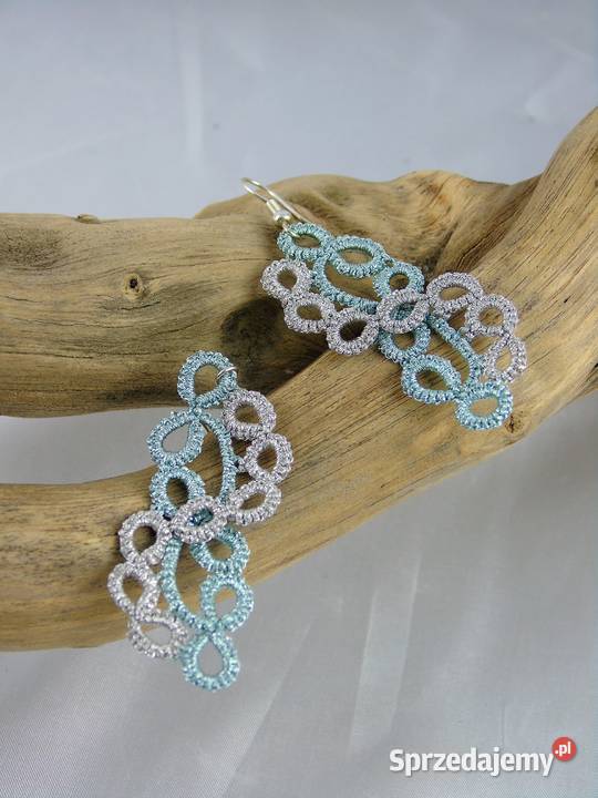 Kolczyki koronkowe Wiśniowa