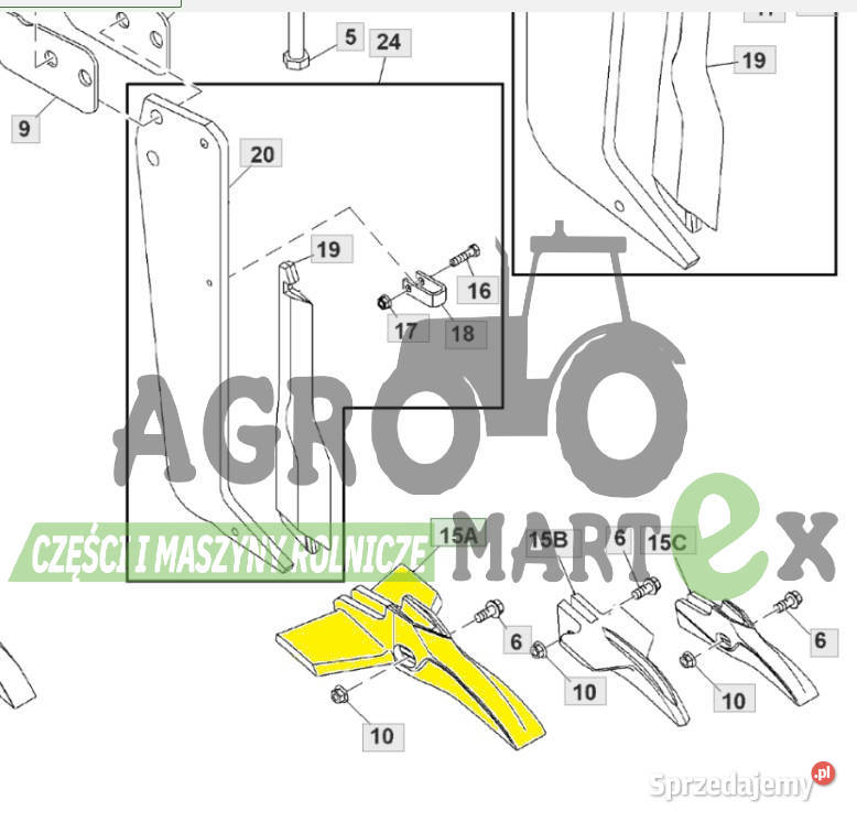N262902 SPULCHNIACZ NAKŁADKA JD Pozostałe Rolnictwo Wichrów sprzedam