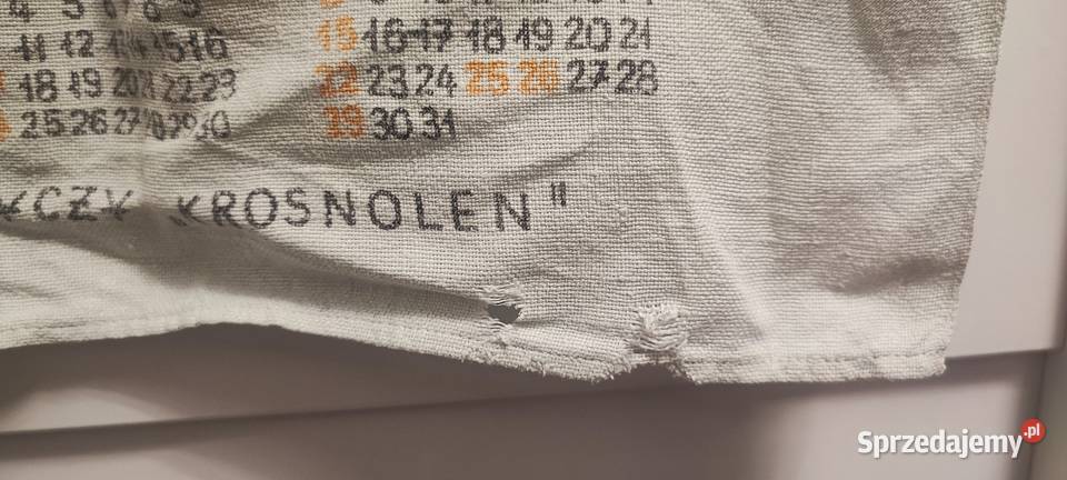 Liana pamiątka tkanina Krosnolen 1974 Kraków sprzedam