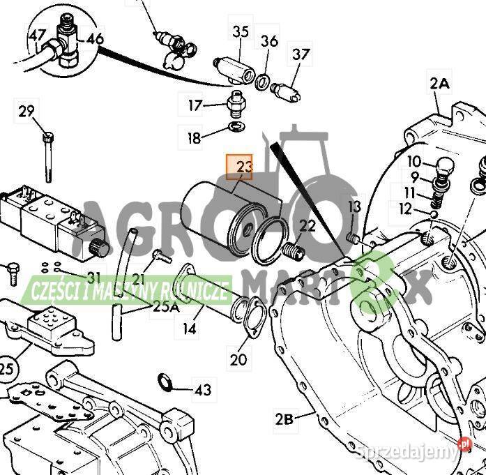 02100284a 02100284a FILTR OLEJU SILNIK JCB JCB Wichrów