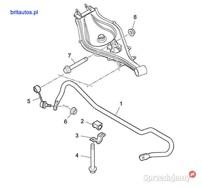 GUMA GUMY STABILIZATORA TYŁ ROVER 75 RGX101090 Poznań