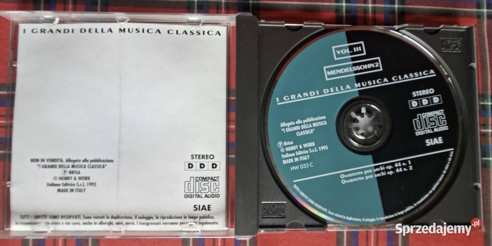I Grandi Della Musica Classica Mendelssohn 2 3CD małopolskie