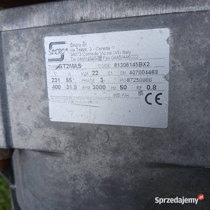 Agregat prądotwórczy agrovolt walek wom do nieuszkodzony Kamieniec