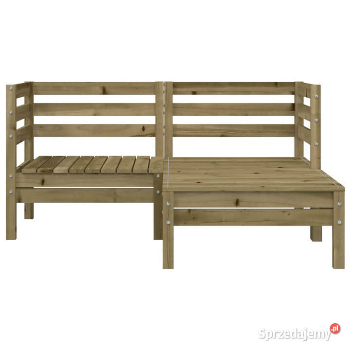 Ogrodowa sofa 2os z podnóżkiem impregnowane Warszawa