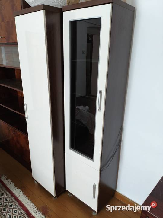 Witryna podświetlana szafa słupek półka pod