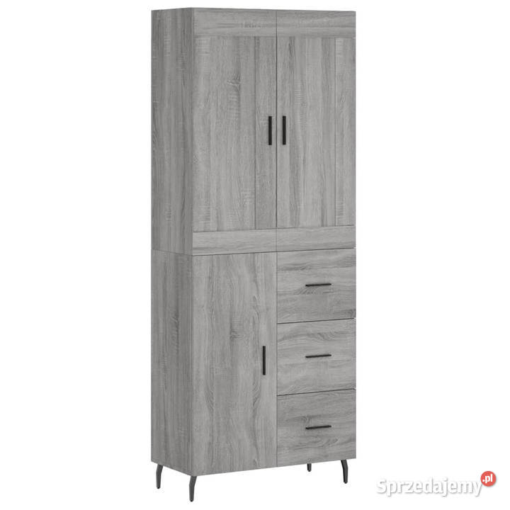 Witrynka szary dąb sonoma 695x34x180 materiał Kredensy i witryny Warszawa
