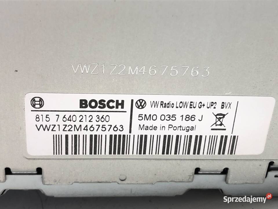 RADIO VW PASSAT B6 5M0035186J 0511 ODTWARZACZ