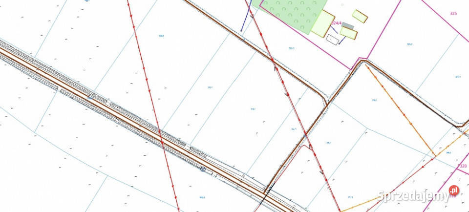 Działka z wz 30x95m podkarpackie Brzeziny