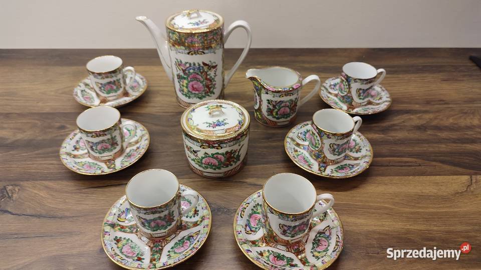 Serwis do kawy porcelana chińska Vintage