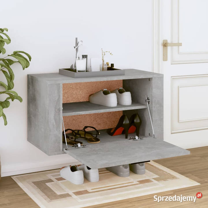 Ścienna szafka na buty szarość betonu 70x35x38 Warszawa sprzedam