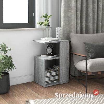 vidaXL Stolik boczny szary dąb sonoma 36x30x56 Wyposażenie wnętrz Warszawa