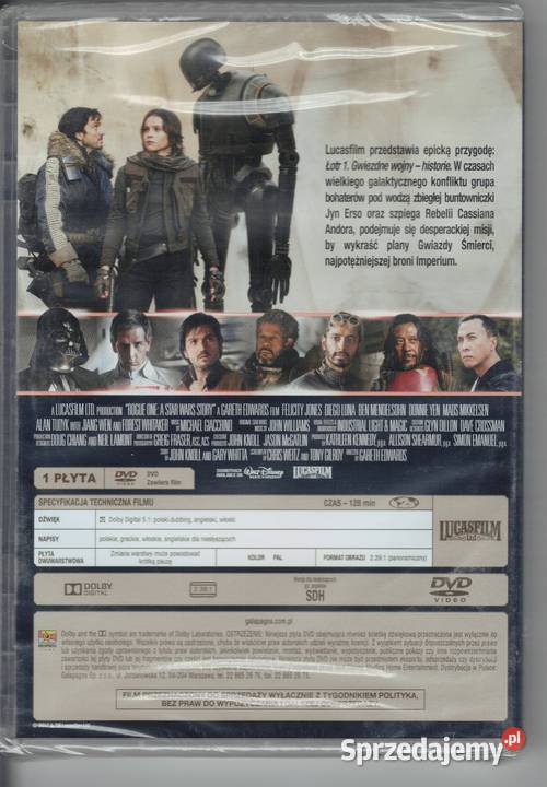 ŁOTR 1 Gwiezdne Wojny Historie ROGUE ONE Star Warszawa