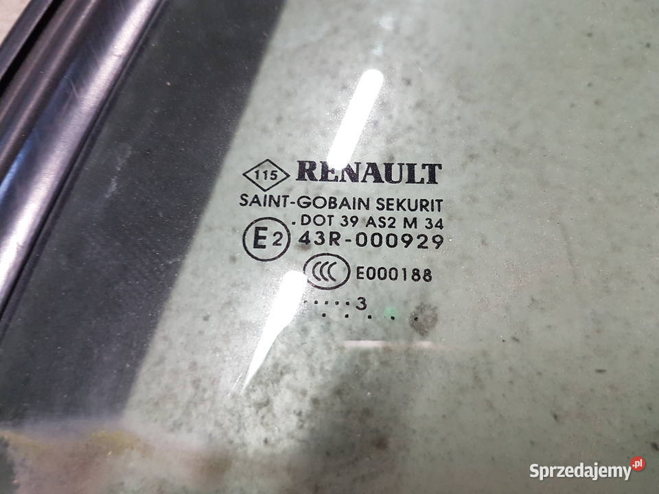 RENAULT MEGANE III CABRIO SZYBA LEWA TYL Tylne