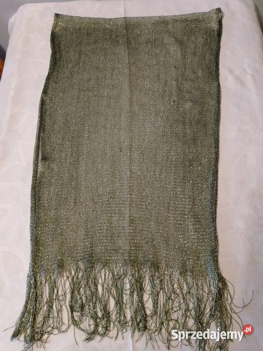 SZALIK długi oliwkowa zieleń z metalicznym Oborniki