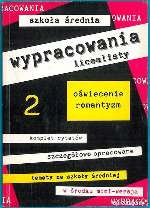 WYPRACOWANIA LICEALISTY 2 KOCHAN AGNIESZKA kompendium, repetytorium, opracowanie Grudziądz