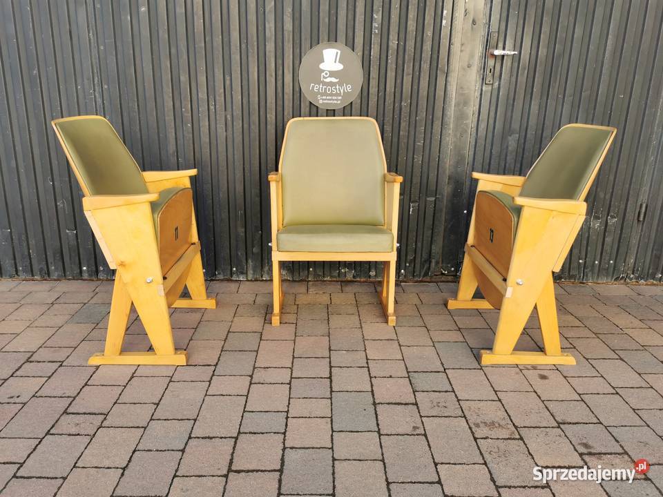 Fotel kinowy lata 60 Czechosłowacja PRL Vintage Pogórze